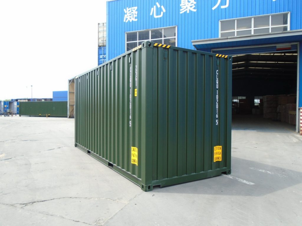 20FT 9'6 High Cube new one trip shipping container