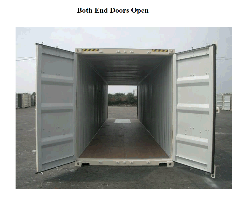 40ft High Cube 9'6 High New one trip with Double doors